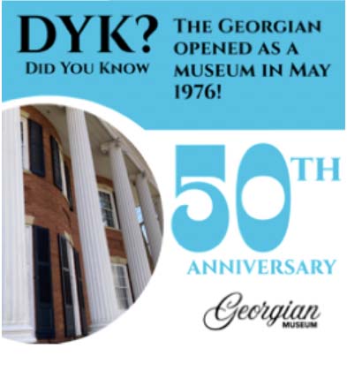 Georgian Museum 50th anniversary promotional graphic
