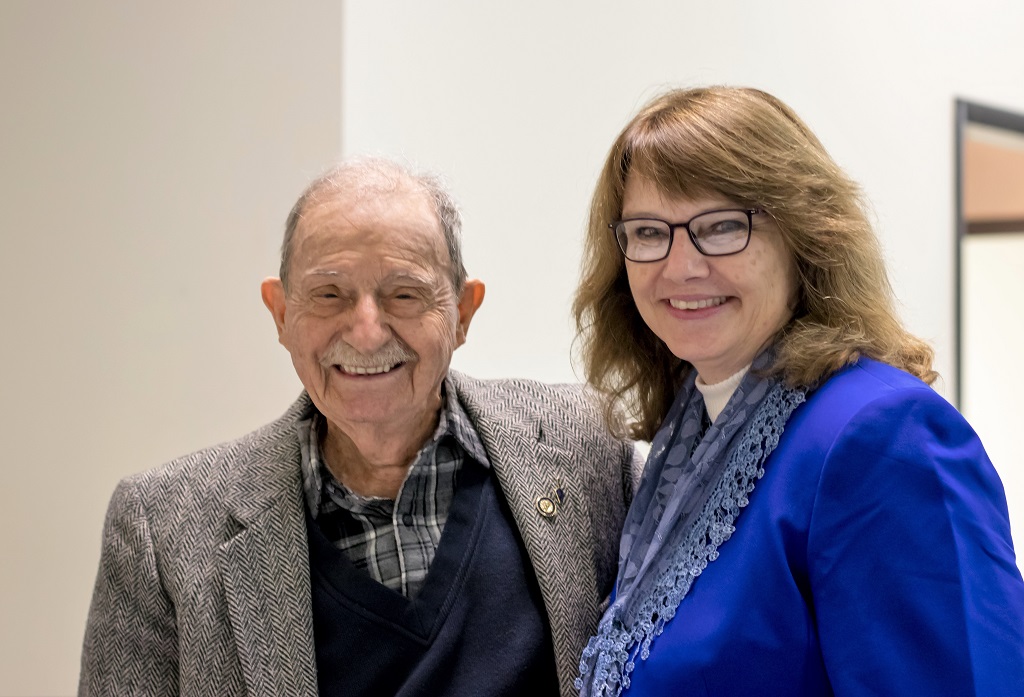 2019 Fall Dinner Membership Meeting - man and woman smiling for picture