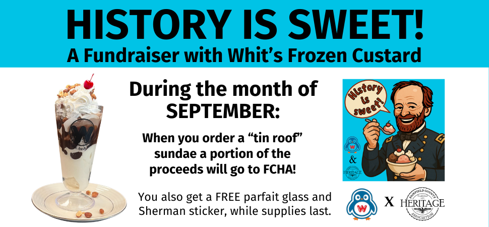 "History is Sweet" Fundraiser with Whit's All September long